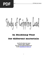 Study The Crippling Load in Buckling Analysis - Hani Aziz Ameen