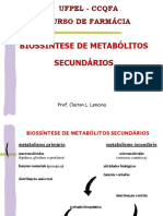 Biossíntese de Metabólitos