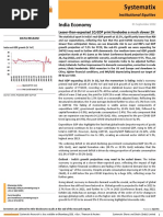 India Economy GDP 1QFY23 01-09-2022 Systematix