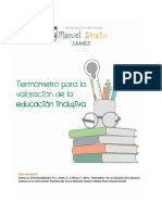 7 Termometro para La Valoracion de Educacion Inclusiva - 5d - Mateo
