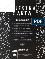 Carta de Restaurante