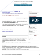 La Racionalidad Delirante - El Racismo Científico en La Segunda Mitad Del Siglo XIX