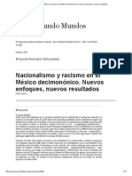 Nacionalismo y racismo en el México decimonónico. Nuevos enfoques, nuevos resultados