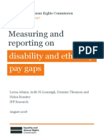 EHRSC Measuring and Reporting on Disability and Ethnicity Pay Gaps 2018