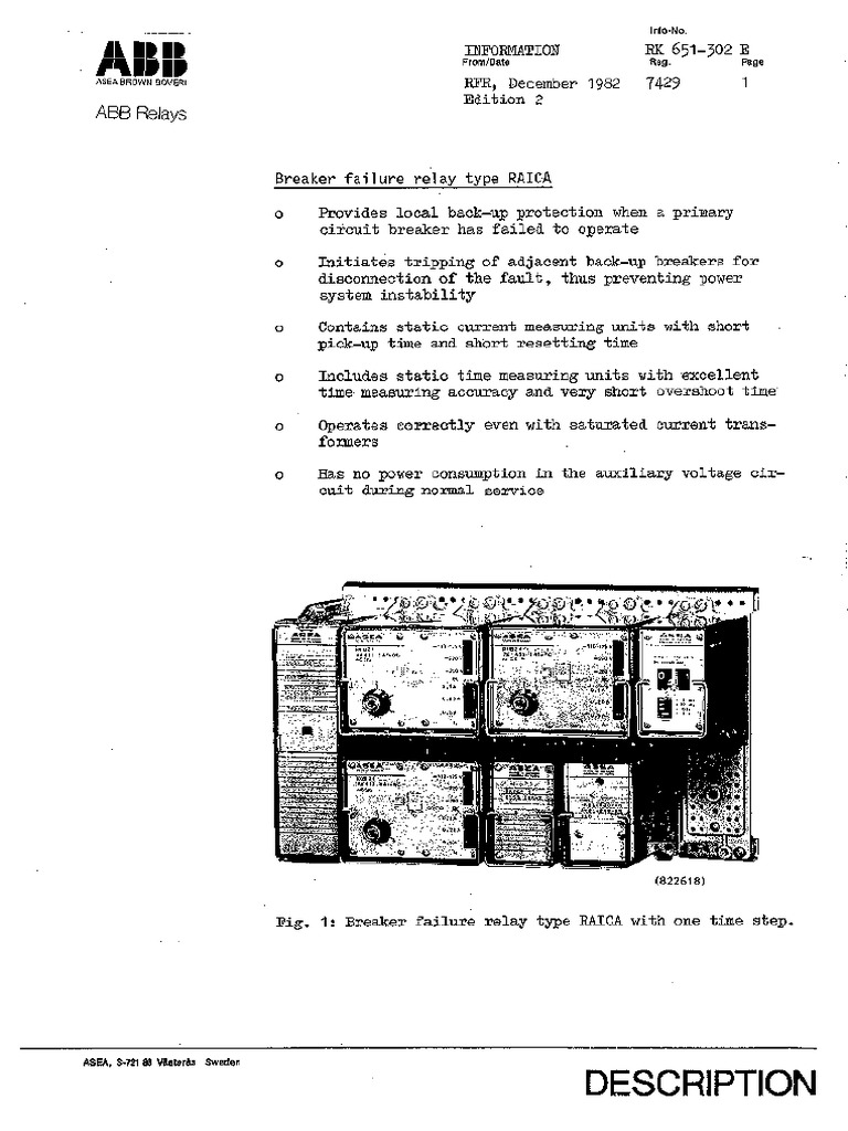 RK651302E en RAICA Breaker Failure Relay PDF