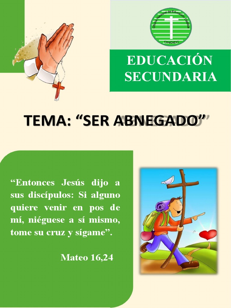 Semana 12 Ser Abnegado | PDF | Amor | Jesús, image size:768x1024