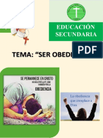 Semana 13 La Obediencia