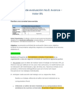 Actividad de Evaluación 6 Proyecto (Avance) - Valor 8%