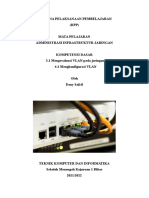 Rencana Pelaksanaan Pembelajaran (RPP) Mata Pelajaran Administrasi Infrastruktur Jaringan