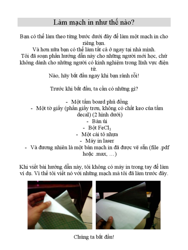 Huong Dan Lam Mach in | PDF
