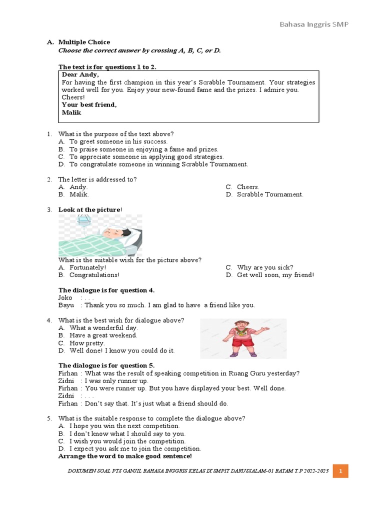 Soal PTS Revisi | PDF | Parsley