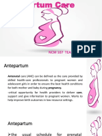Antepartum Care