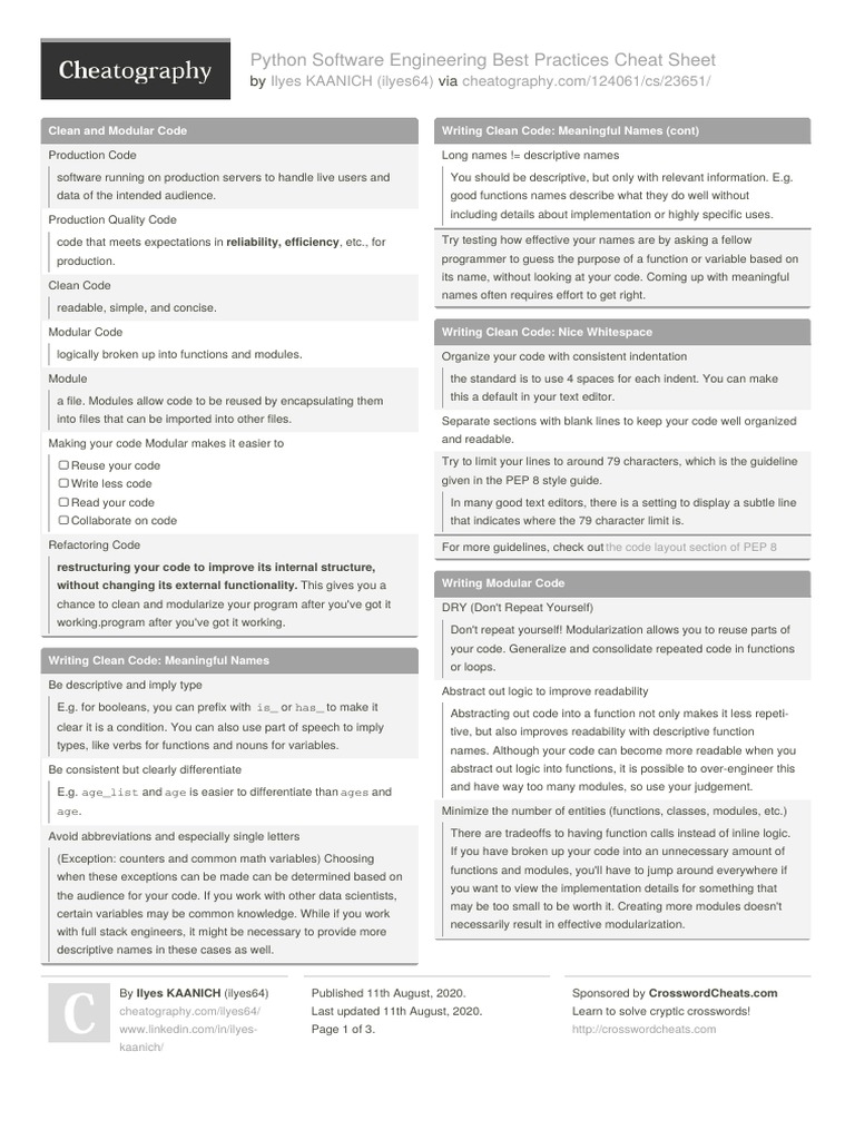 Ilyes64 - Python Software Engineering Best Practices | PDF | Version