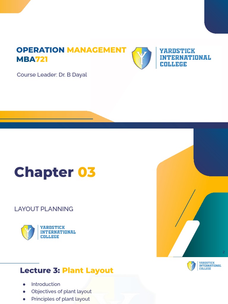 Plant Layout Planning in Operations Management | PDF | Inventory | Mass ...