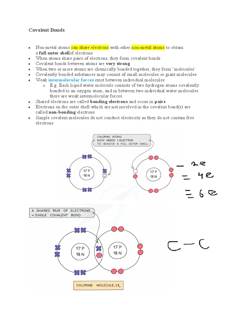 Covalent Bonds | PDF | Philosophy | Science & Mathematics
