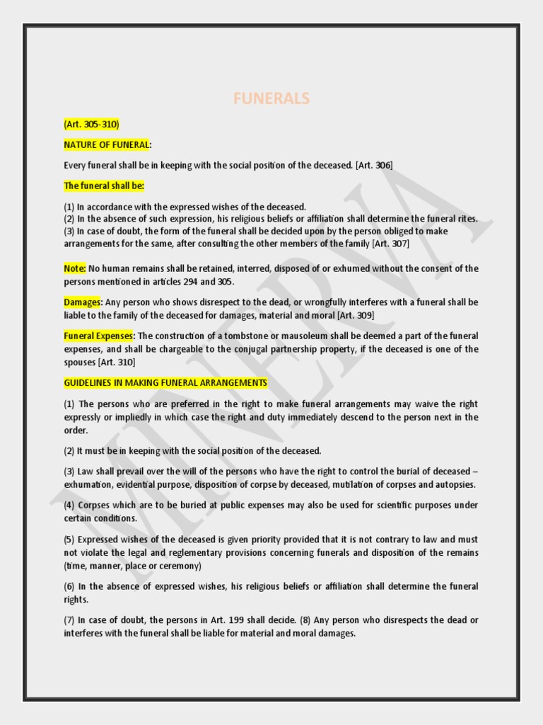 Funerals-Use of Surnames - Civil Registrar | PDF | Burial | Funeral