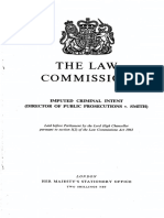 Law Commission Report No. 10 - IMPUTED-CRIMINAL-INTENT-DPP-v.-SMITH