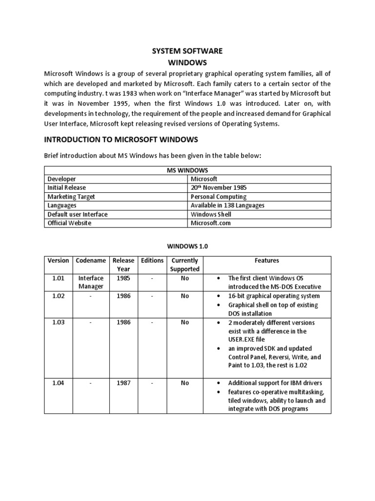 System Software PDF Microsoft Windows Windows 8.1
