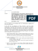 Memorandum: Department of The Interior and Local Government