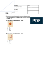 Soal PH B Inggris Kelas 1 Tema 7 Genap