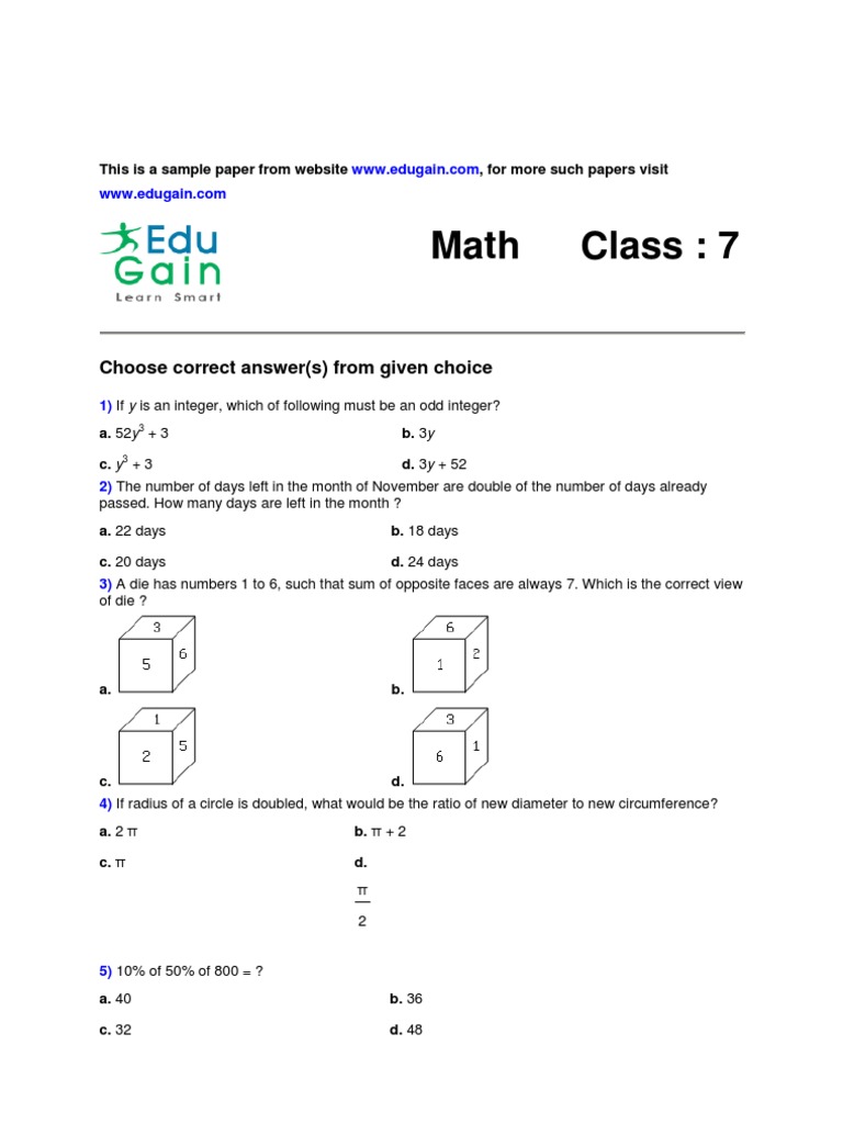 class-7-sample-math-olympiad-paper
