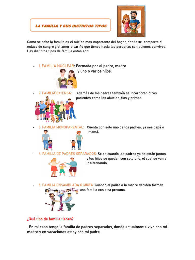 La Familia y Sus Tipos | PDF