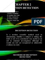 Legal Medicine: Chapter 2 - DETENTION DETECTION