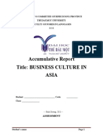 Asia Business Culture Report