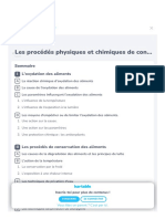 Les Procédés Physiques Et Chimiques de Conservation Des Aliments - 1ES - Cours Sciences - Kartable - 1617131045567
