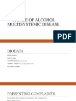 Alcohol Multisystemic Disease Case Presentation