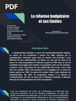 La réforme budgétaire et ses limites 