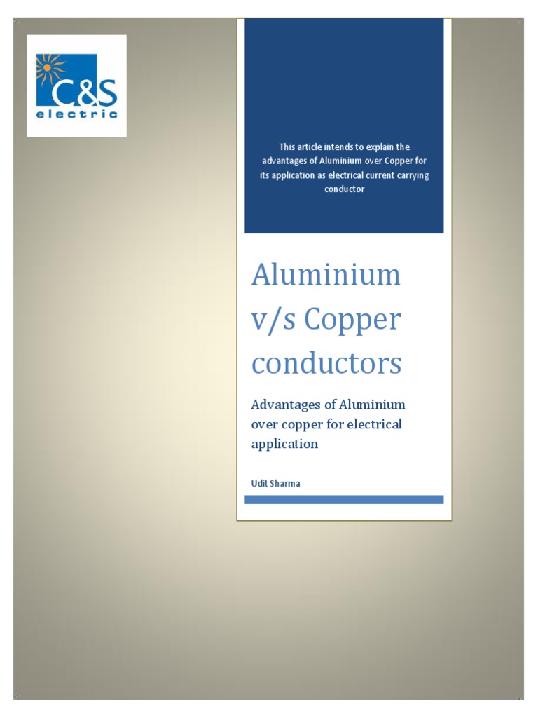 Aluminium Vs Copper PDF Electrical Resistivity And Conductivity