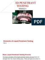 Liquid Penetrant Testing Process