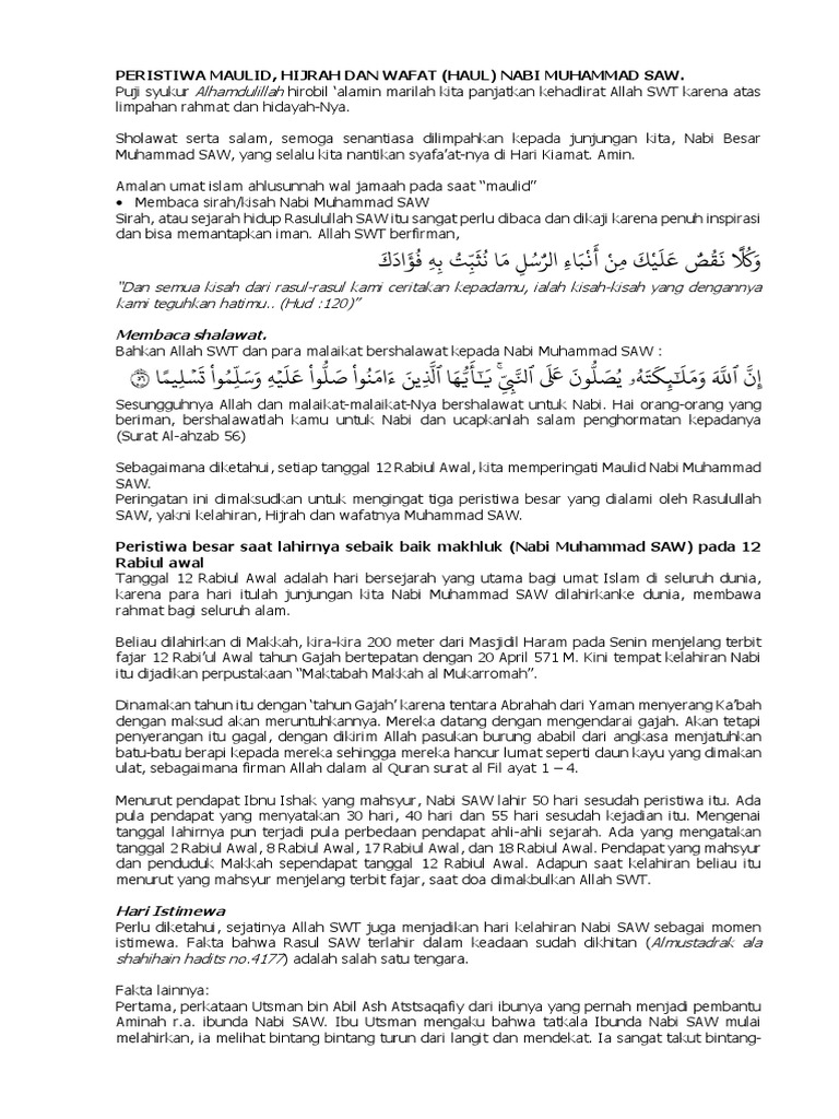 12 Rabiul Awal PDF