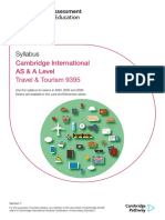 Travel & Tourism AS:A Level (9395) - 2024:2026 Syllabus
