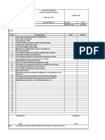 Check List Format For PID