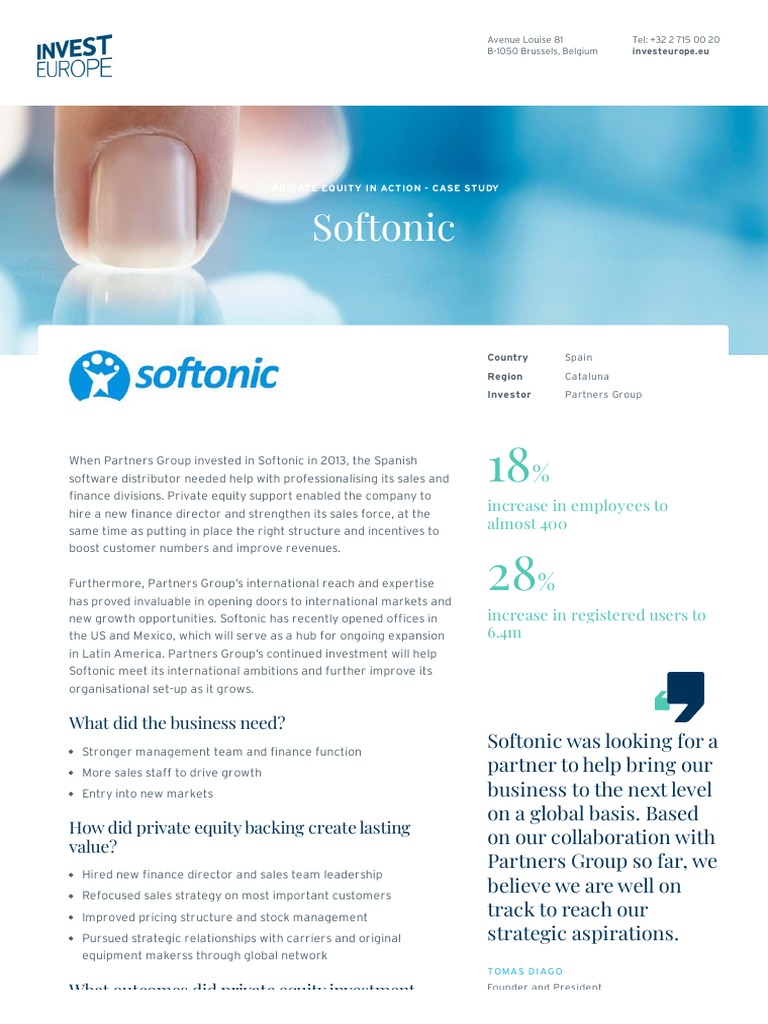 Softonic | PDF | Private Equity | Sales