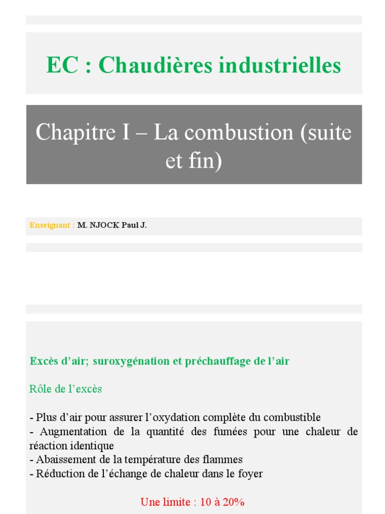 La combustion complète et ses applications | PDF | Combustible | La ...