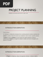 Project Planning and Challenges