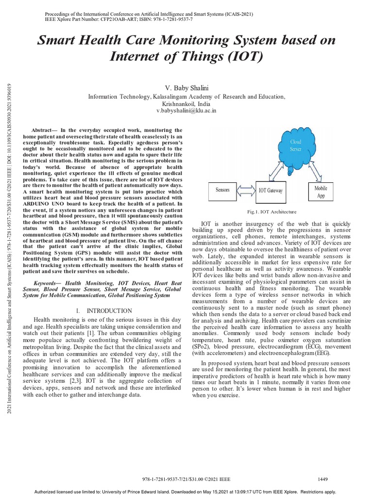 Smart Health Care Monitoring System Based On Internet of Things (IOT ... Circuit Diagram