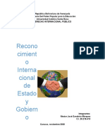 Reconocimiento Internacional de Estado y Gobierno