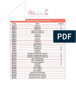 Disciplinas Optativas Artes Visuais