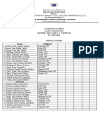 Attendance Sheet