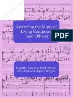 Analyzing The Music of Living Composers
