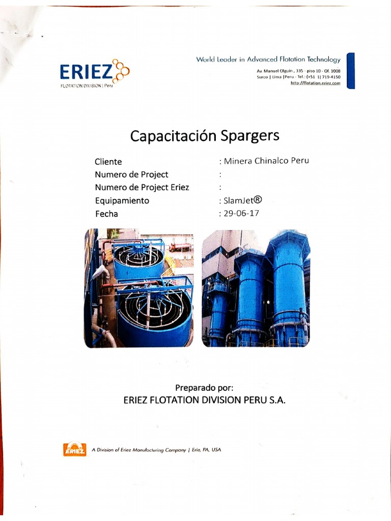 Spargers Eriez | PDF