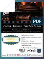 Flyer Taller de Interpretacion Pianistica Jesus Moreno
