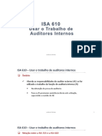 ISA 610 e uso do trabalho de auditores internos