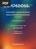 Certified B2C Commerce Developer Demo