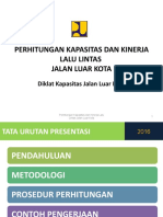 E4b74 M5 - PERHITUNGAN KAPASITAS DAN KINERJA JALAN Luar Kota