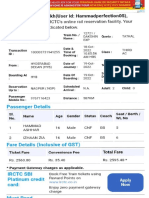 Irctc - Ticket 18-10-22